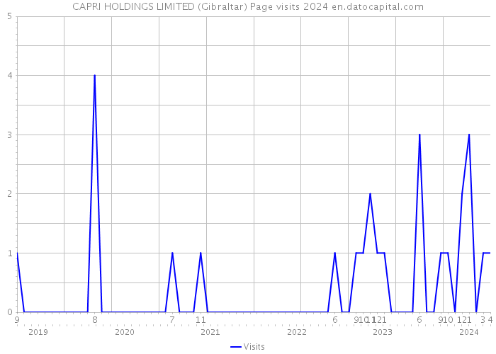 CAPRI HOLDINGS LIMITED (Gibraltar) Page visits 2024 