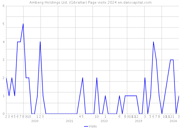 Amberg Holdings Ltd. (Gibraltar) Page visits 2024 