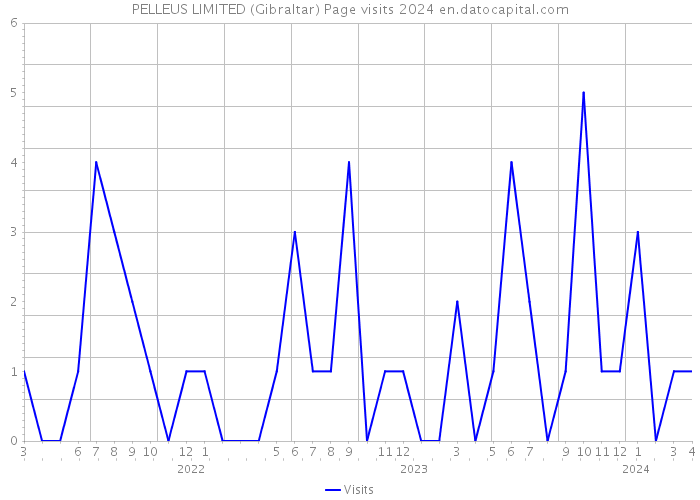 PELLEUS LIMITED (Gibraltar) Page visits 2024 