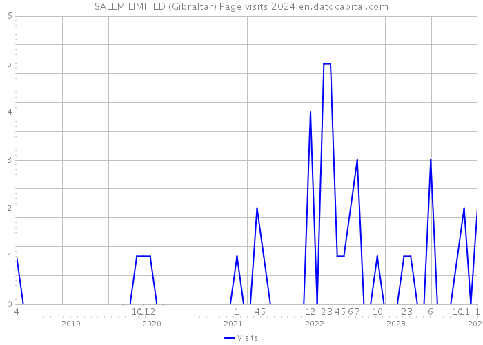 SALEM LIMITED (Gibraltar) Page visits 2024 