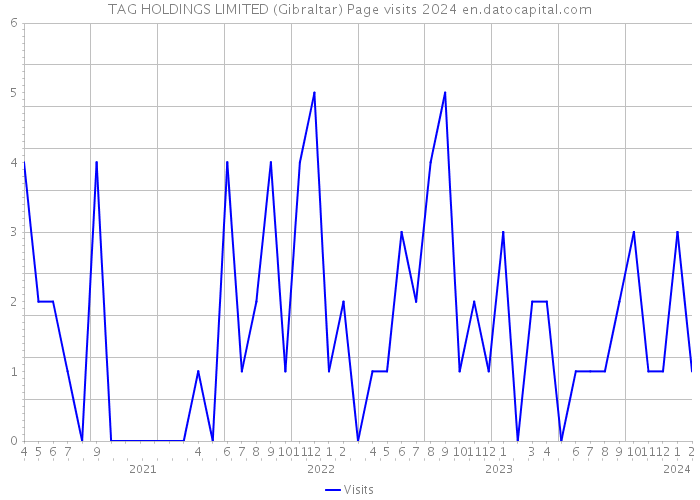 TAG HOLDINGS LIMITED (Gibraltar) Page visits 2024 