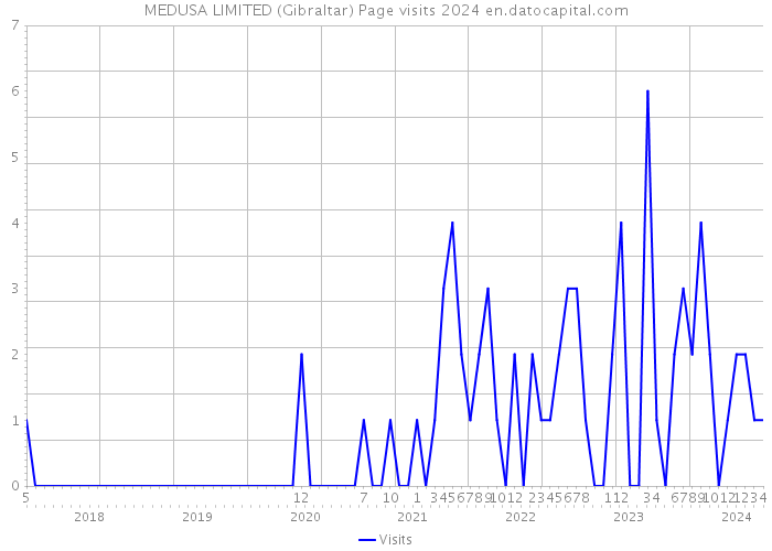 MEDUSA LIMITED (Gibraltar) Page visits 2024 