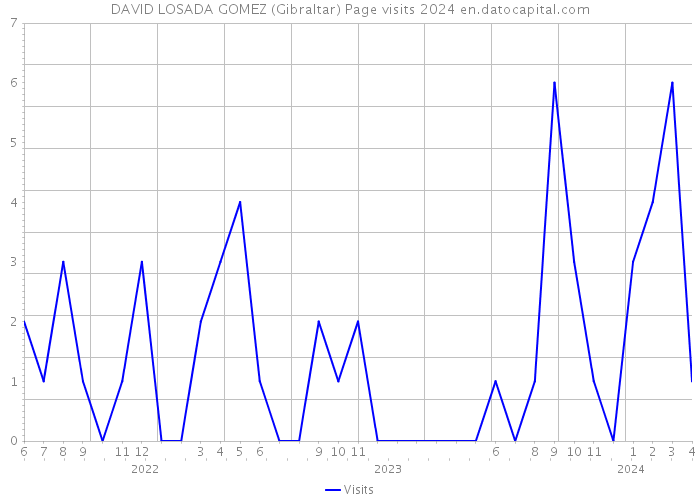 DAVID LOSADA GOMEZ (Gibraltar) Page visits 2024 