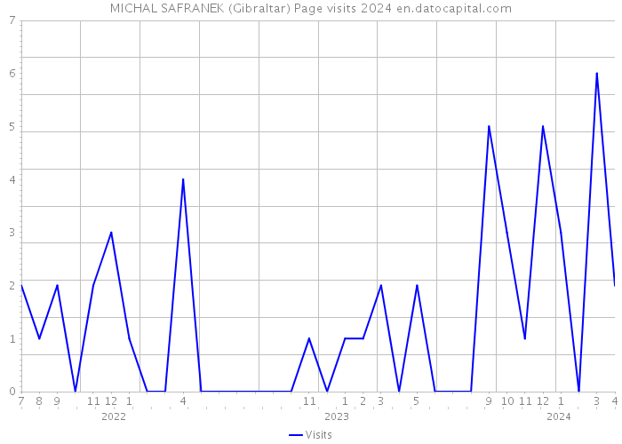 MICHAL SAFRANEK (Gibraltar) Page visits 2024 