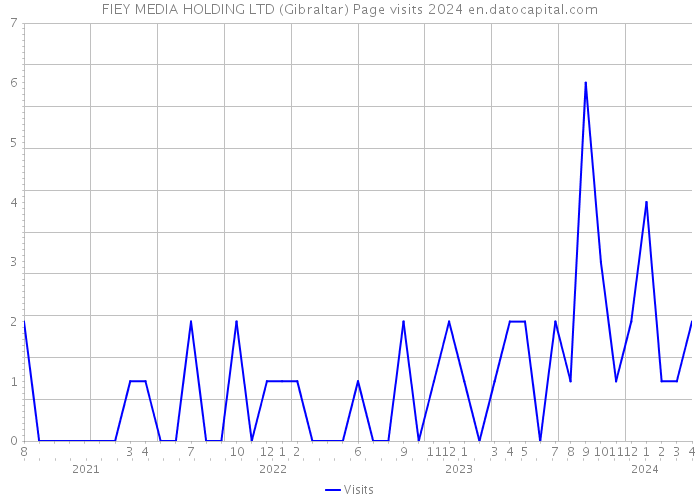 FIEY MEDIA HOLDING LTD (Gibraltar) Page visits 2024 