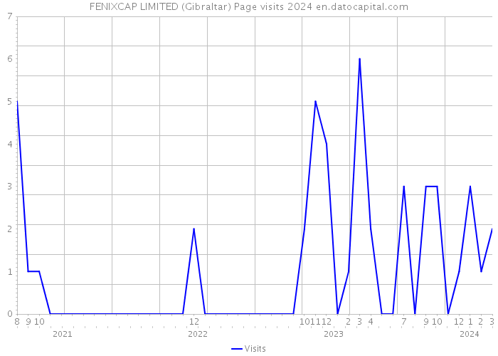 FENIXCAP LIMITED (Gibraltar) Page visits 2024 