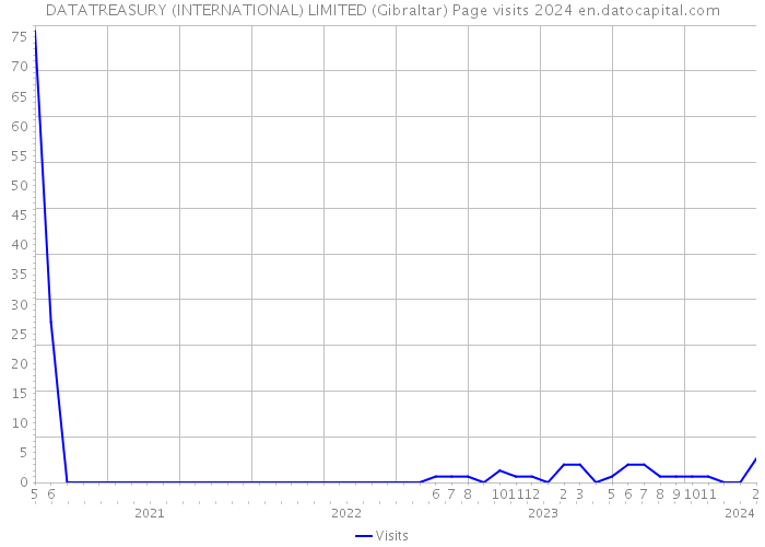DATATREASURY (INTERNATIONAL) LIMITED (Gibraltar) Page visits 2024 