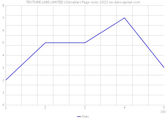 TEXTURE LABS LIMITED (Gibraltar) Page visits 2022 