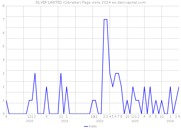 SILVER LIMITED (Gibraltar) Page visits 2024 